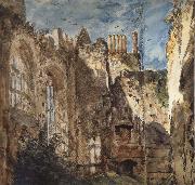 John Constable Cowdray House:The Ruins 14 Septembr 1834 oil painting on canvas